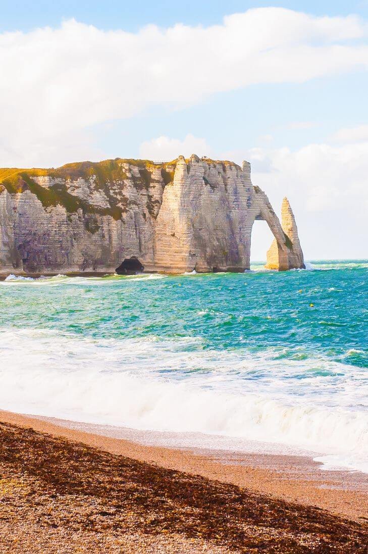 Falaise d'Etretat normandy beach